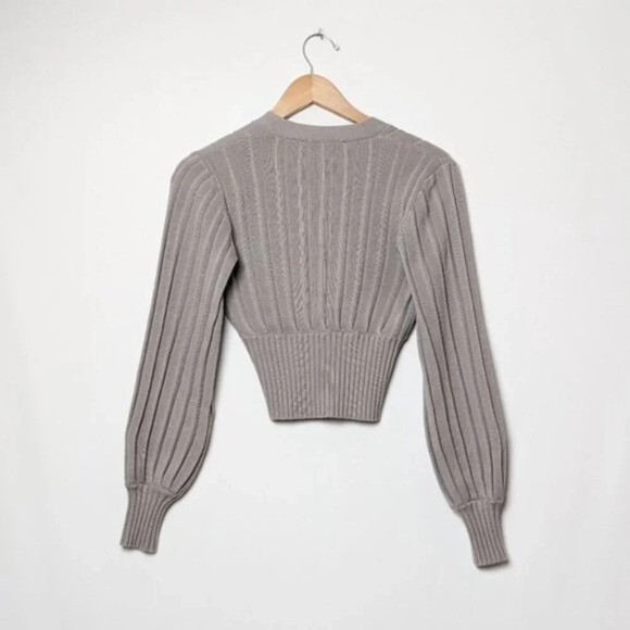 WILFRED Plunge Front Cardigan Wool Sweater XXS ARITZIA - Picture 7 of 11